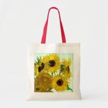 Van Gogh : Beaux-arts de cru de tournesols du vase Sacs En Toile