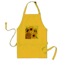 Van Gogh : Beaux-arts de cru de tournesols du vase Tabliers