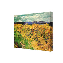 Van Gogh ; Bleuets de champ de blé, ferme vintage Toiles Tendues