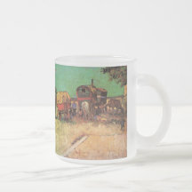 Van Gogh ; Campement des gitans avec des caravanes Mug À Café