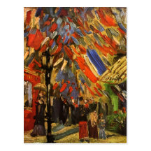 Van Gogh célébration du 14 juillet à Paris (F222) Carte Postale