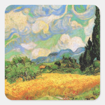 Van Gogh ; Cyprès du champ de blé W chez Haute Gal Autocollants