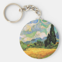 Van Gogh ; Cyprès du champ de blé W chez Haute Gal Porte-clé
