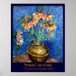 Van Gogh : Fritillaires dans la cuvette de cuivre Affiche