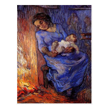 Van Gogh, homme est en mer, art vintage d'impressi Carte Postale