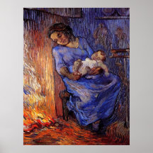 Van Gogh, homme est en mer, art vintage d'impressi Affiches