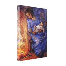 Van Gogh, homme est en mer, art vintage d'impressi Toiles Tendues Sur Châssis