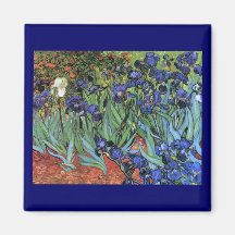 Van Gogh irise (F608) des beaux-arts vintages Aimant Pour Réfrigérateur
