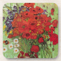 Van Gogh ; La vie toujours : Pavots et marguerites Sous-bock