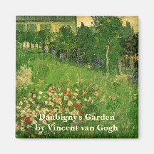 Van Gogh ; Le jardin de Daubigny, Le Jardin de Dau Magnets