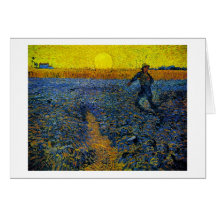 Van Gogh le semeur (F 422) Carte De Vœux