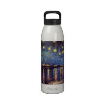Van Gogh ; Nuit étoilée au-dessus du Rhône, art vi Bouteilles D'eau