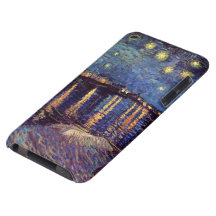 Van Gogh ; Nuit étoilée au-dessus du Rhône, art vi Étui iPod Touch