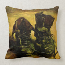 Van Gogh par paire de chaussures, de cru toujours  Oreiller