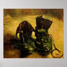 Van Gogh par paire de chaussures, de cru toujours  Posters