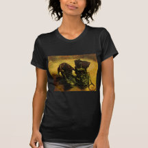 Van Gogh par paire de chaussures, de cru toujours  T-shirts