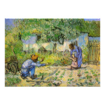 Van Gogh, premières étapes, art vintage d'impressi Cartons D'invitation