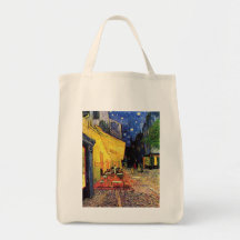 Van Gogh ; Terrasse de café la nuit, beaux-arts vi Sac Fourre-tout