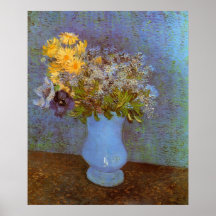 Van Gogh ; Vase avec des lilas, des marguerites et Posters