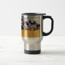 Van Gogh ; Vue d'Auvers avec l'église Mugs