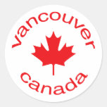 Vancouver Canada Autocollant Rond