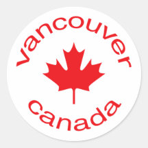 Vancouver Canada Autocollant Rond