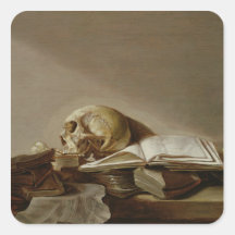 Vanitas 2 autocollants carrés
