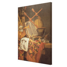 Vanitas (huile sur la toile) impression sur toile