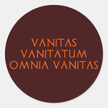 vanitas vanitatum omnia vanitas adhésifs