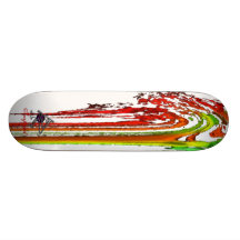 Vapeur crue planches à roulettes customisées