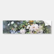 Vase à Pierre-Auguste Renoir de fleurs Adhésif Pour Voiture