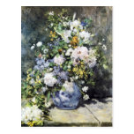 Vase à Pierre-Auguste Renoir de fleurs Carte Postale