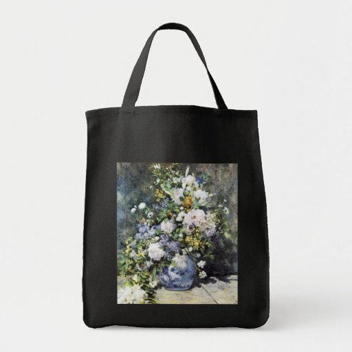 Vase à Pierre-Auguste Renoir de fleurs Sac De Toile