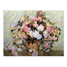 Vase avec des roses, Vincent van Gogh Cartes Postales