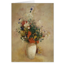 Vase de fleurs, Odilon Redon Carte De Vœux