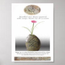 Vase en pierre à rivière posters