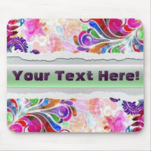 Vecteur Mousepad floral d'imaginaire Tapis De Souris