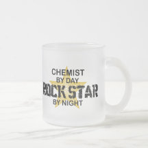 Vedette du rock de chimiste par nuit mug