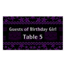Vedette du rock de gâteau d'anniversaire dans le T Carte De Visite