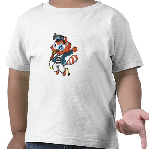 Vedette du rock de raton laveur t-shirt