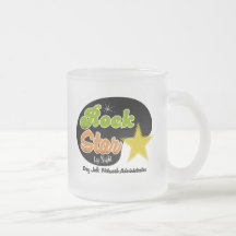 Vedette du rock par nuit - administrateur réseau d tasse à café