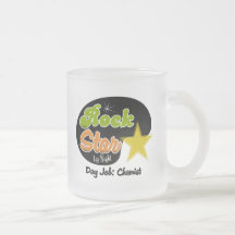 Vedette du rock par nuit - chimiste du travail de  tasse