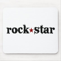 Vedette du rock tapis de souris