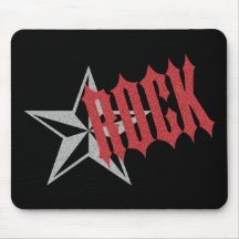 Vedette du rock tapis de souris