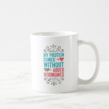Végétalien aucunes hormones supplémentaires mug à café