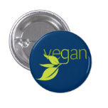 Végétalien feuillu badge