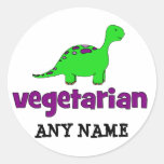 Végétarien - conception de dinosaure autocollants