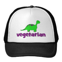 Végétarien - conception de dinosaure casquettes