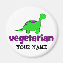 Végétarien - conception de dinosaure magnets