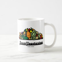 Végétarien d'équipe (attitude/esprit végétariens) tasse